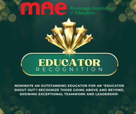 Image is of flyer for Educator Recognition