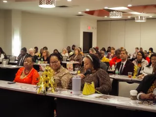 Image is of Members at the 2024 Spring RA