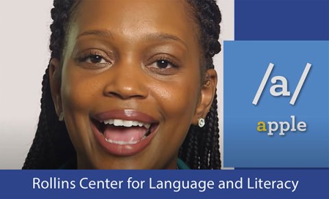 Screenshot of reading instruction module from the Rollins Center for Language and Literacy